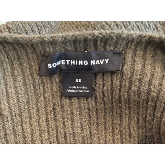 SOMETHING NAVY Fitted Ribbed Mini Tunic Sweater Dress Size XS - Picture 9 of 12